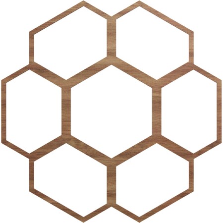 Ekena Millwork Florin Wood Fretwork Pierced Ceiling Medallion, Walnut, 34"OD x 14 1/2"ID x 1/4"T CMWP34X34X0250FOWA